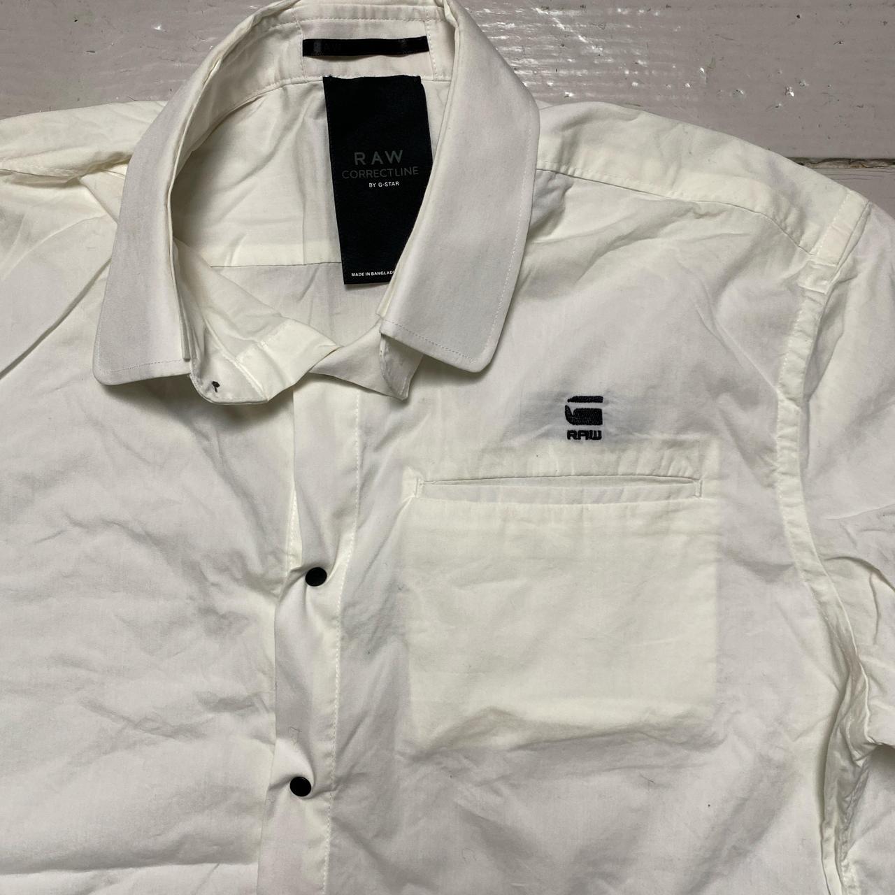 White G-Star RAW button-up Shirt