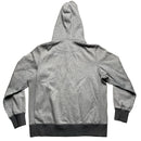 Nike Grey and Blue Swoosh Vintage Hoodie (L)
