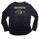 True Religion Long Sleeve Black and Grey T Shirt (L)