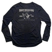 True Religion Long Sleeve Black and Grey T Shirt (L)