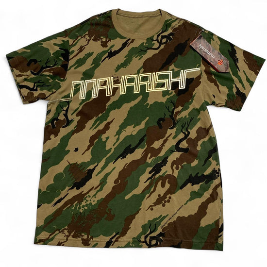 Maharishi Camouflage Green and Brown T Shirt (2XL)