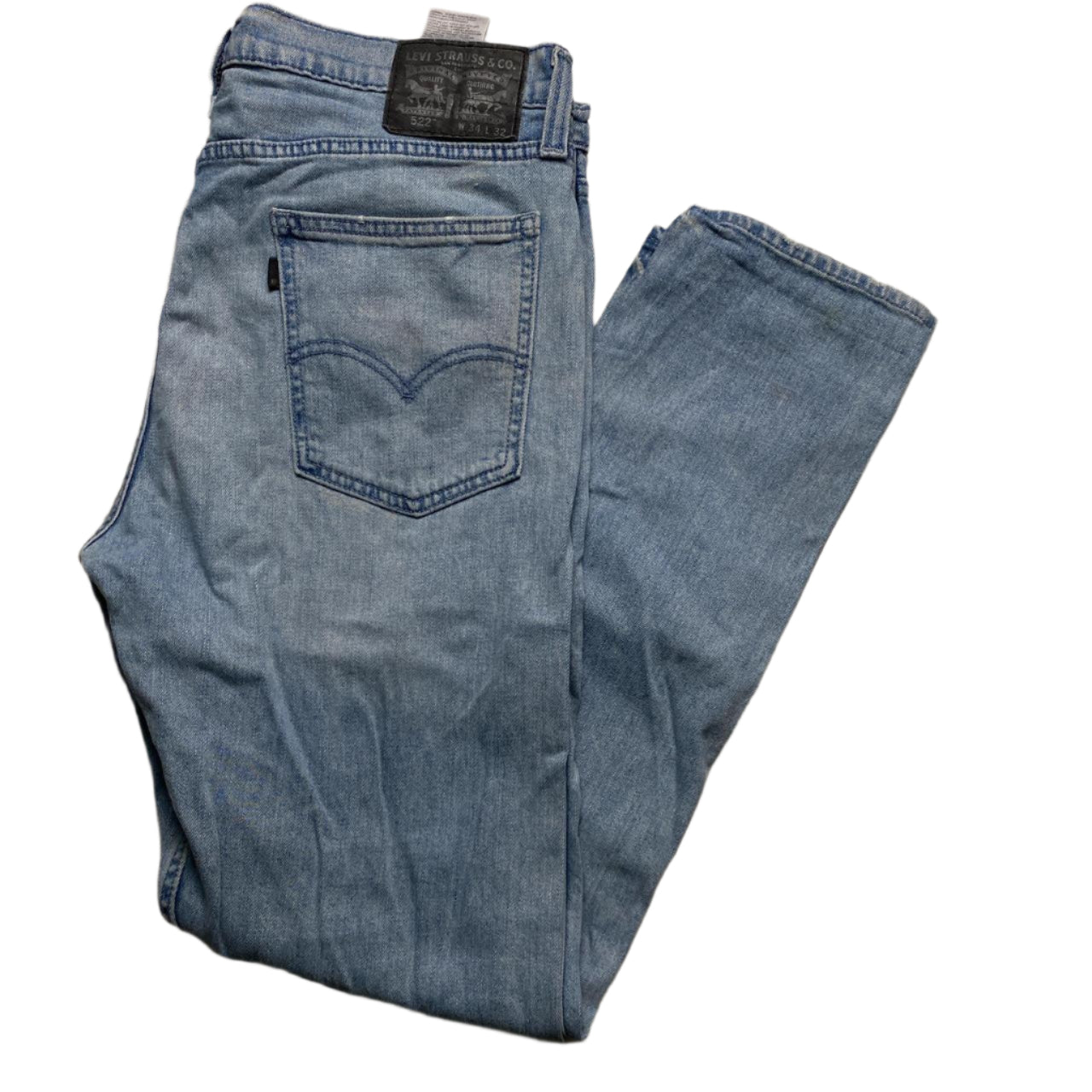 Levis 522 Light Blue Slim Jeans (34W)