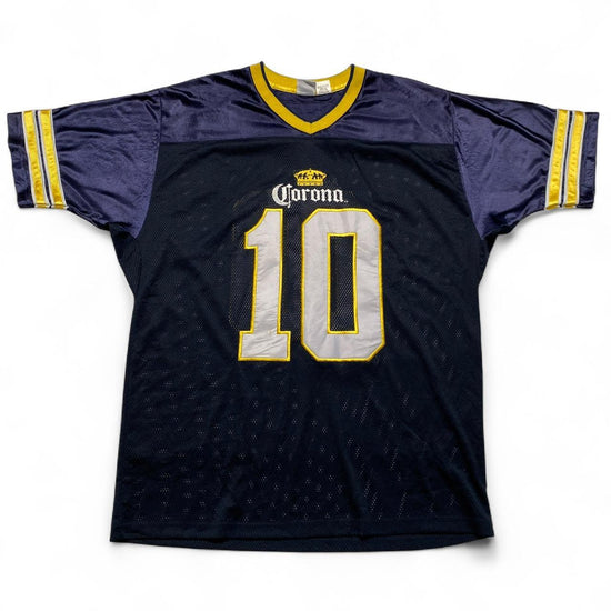 Corona Vintage Navy White and Yellow NFL Football Jersey (XL)