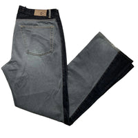 Just Cavalli Vintage Mens Two Tone Grey and Black Baggy Flare Jeans (38W)