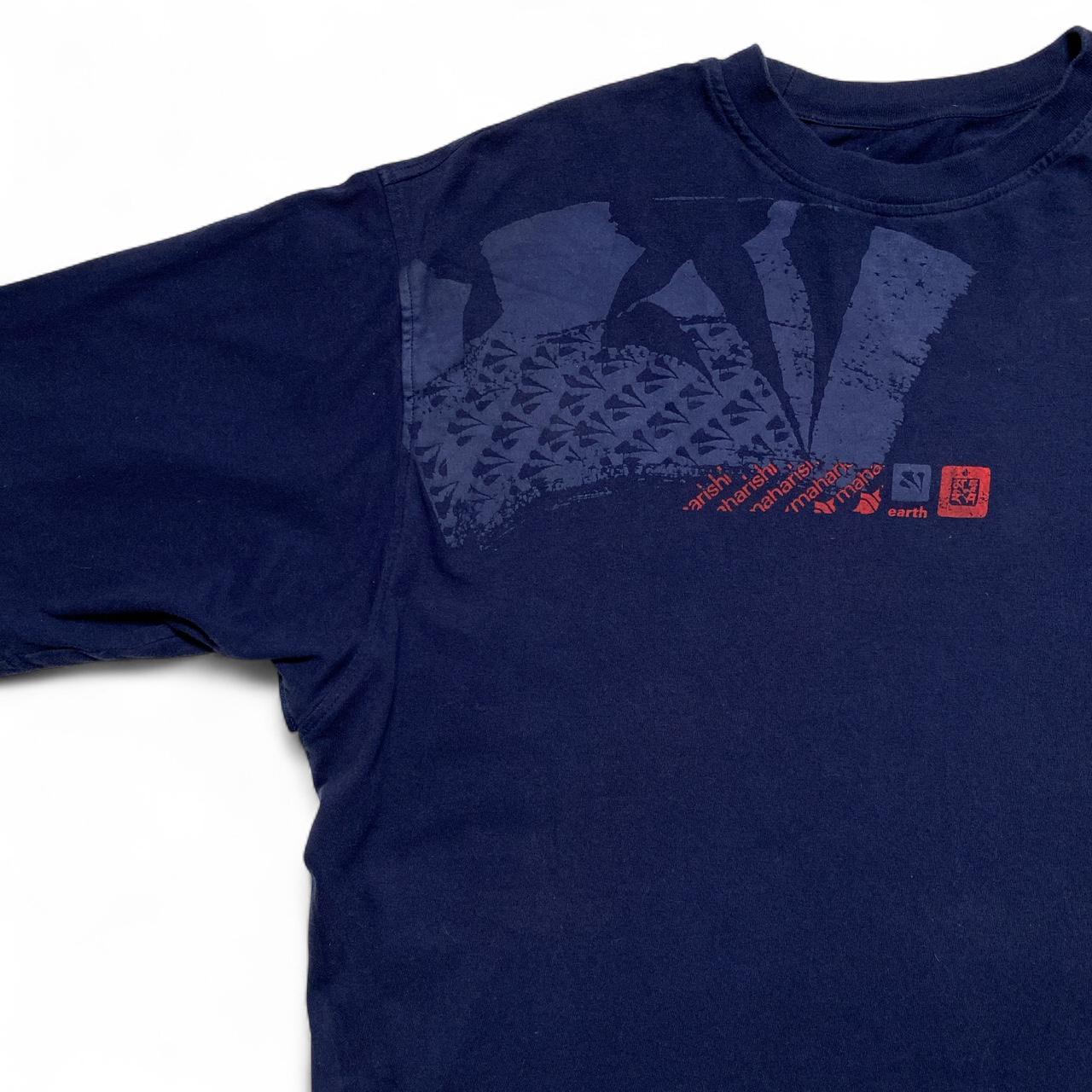 Maharishi Navy and Red T Shirt (2XL)