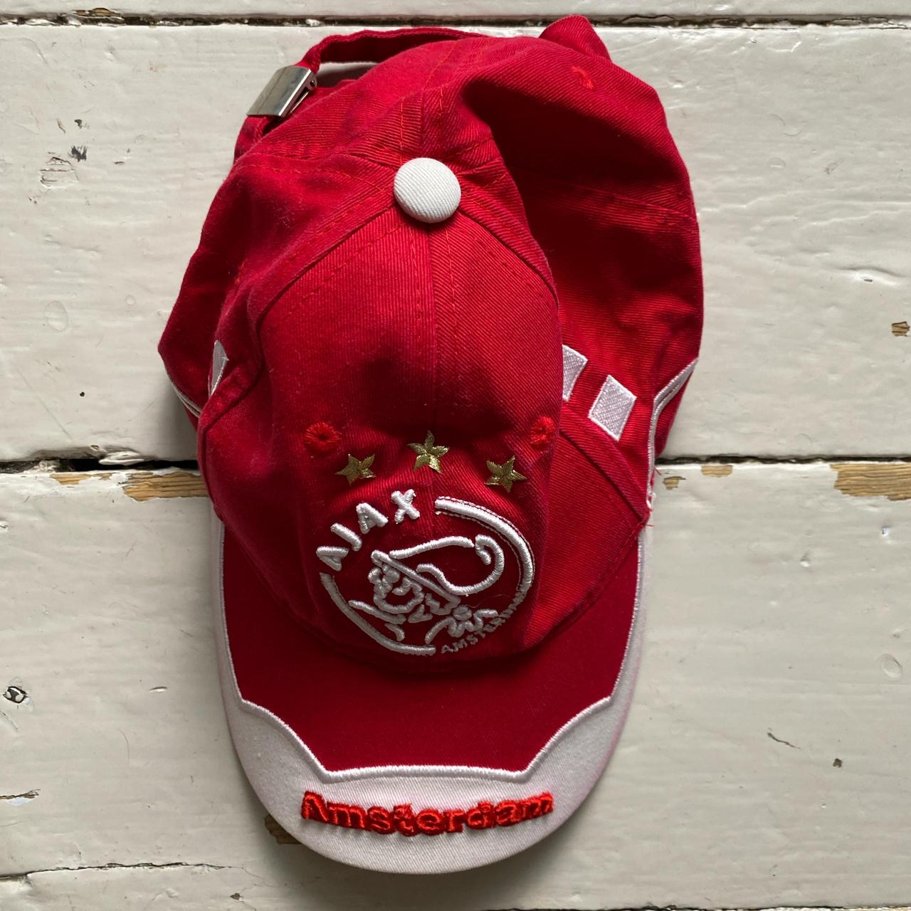 Ajax Red and White Football Cap