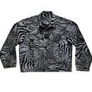 Classic Jeans Vintage 90’s Baggy Denim Jacket Silver and Black (2XL)