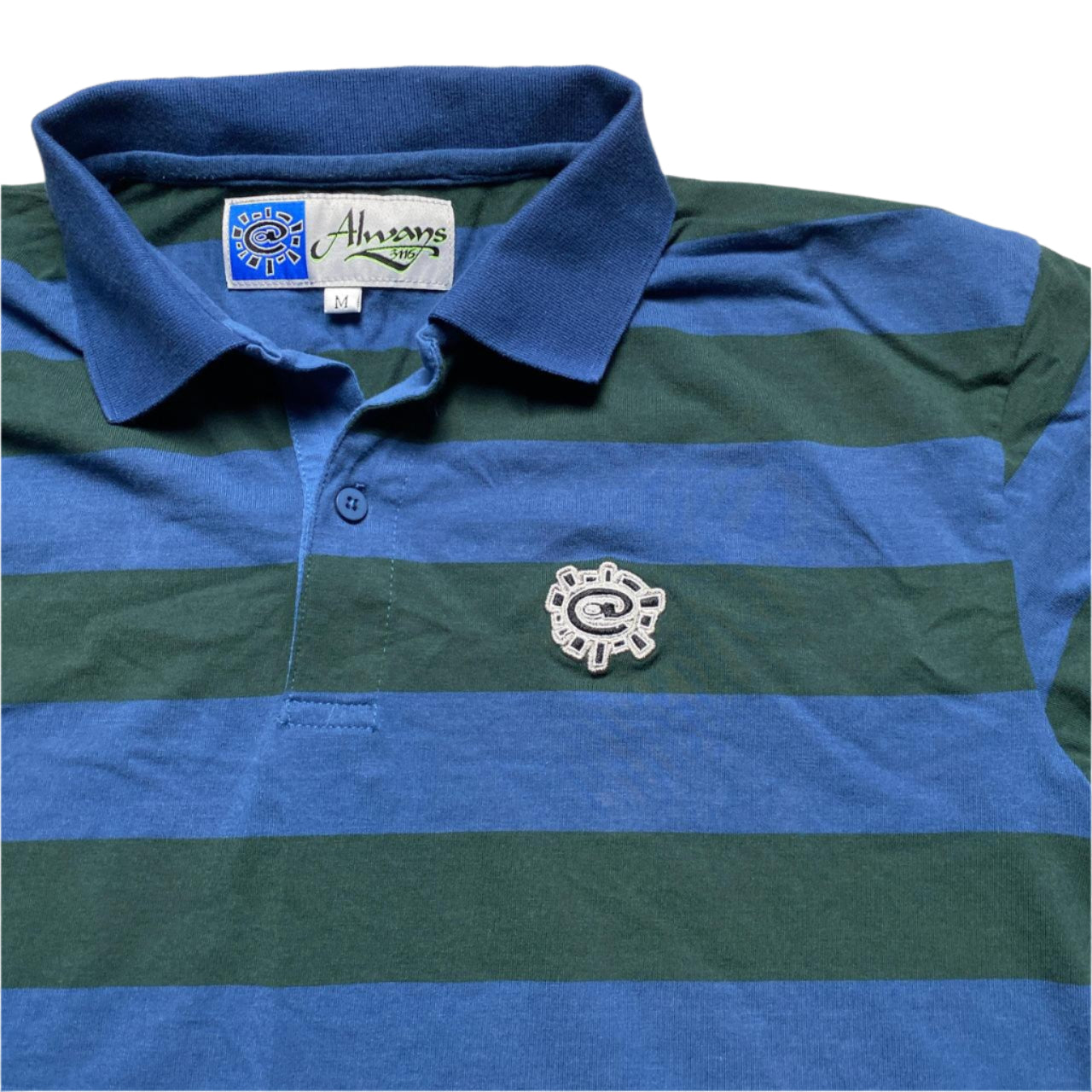 Always Do What You Should Do Blue and Green Lake Elsinore Polo Shirt (M)