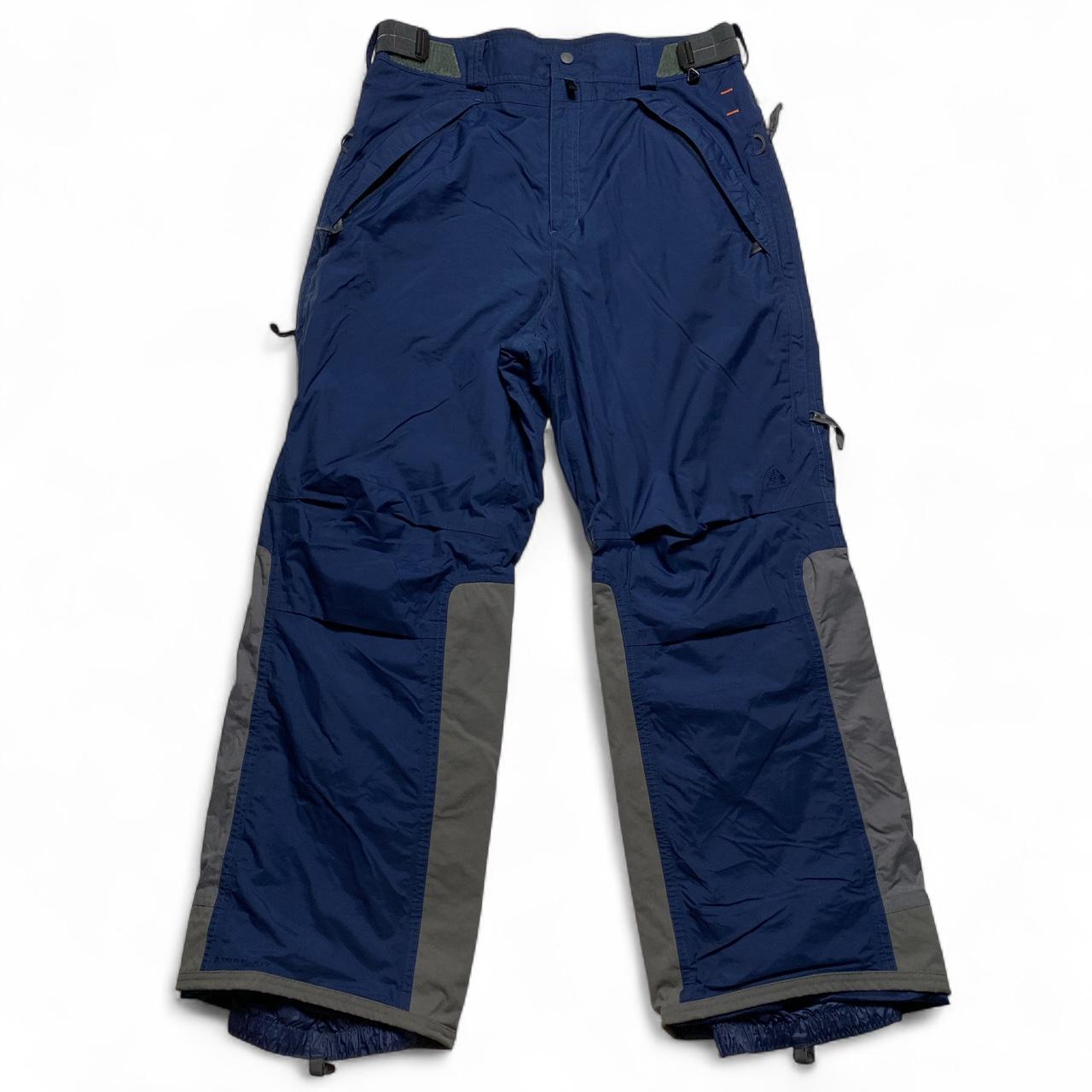 Nike ACG Vintage y2k Navy and Grey Snopant Cargo Ski Trousers