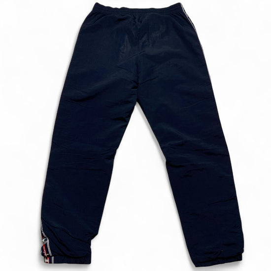 Champion Navy and White Shell Trackpant Bottoms