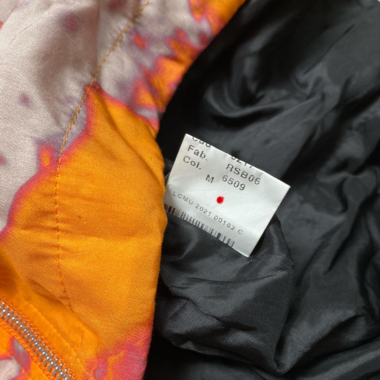 Striae by MCQ Alexander McQueen Orange and Pink Nylon Windbreaker Jacket (M)