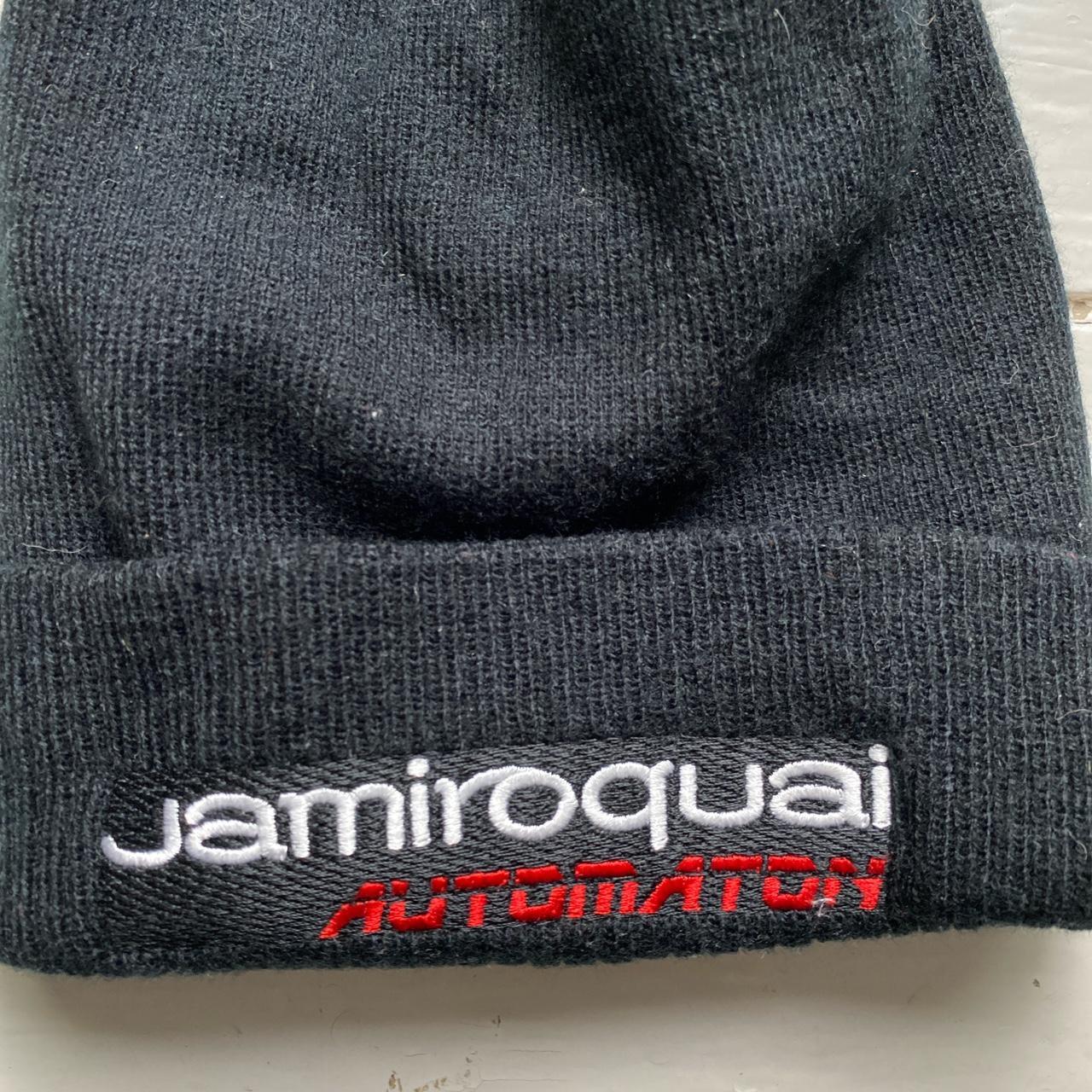 Jamiroquai Black Bobble Beanie Hat