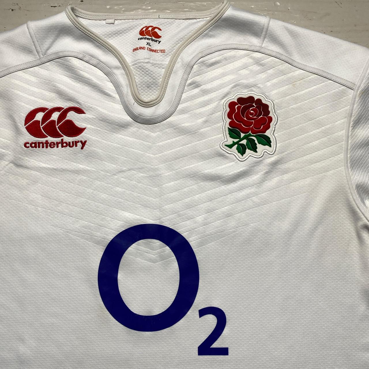 Canterbury England Rugby Union O2 Rugby Jersey