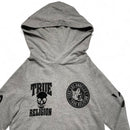 True Religion Grey and Black Pullover Hoodie (S)