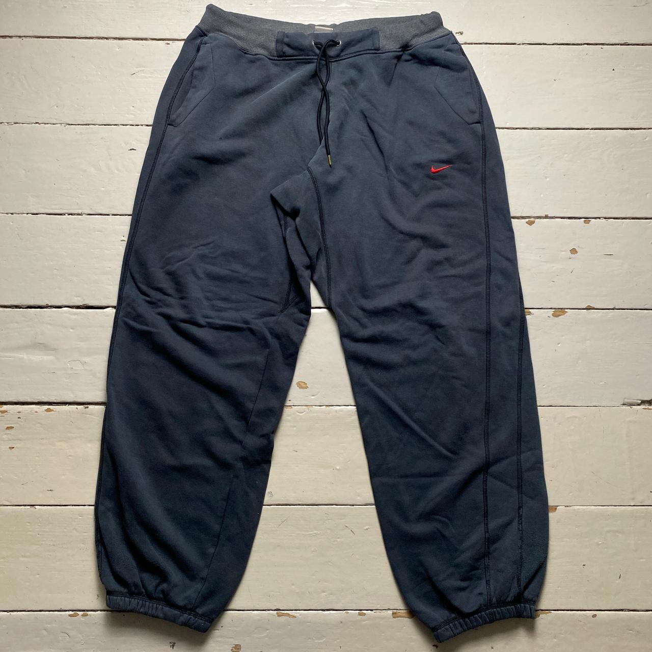 Nike Vintage Navy Grey and Red Baggy Joggers