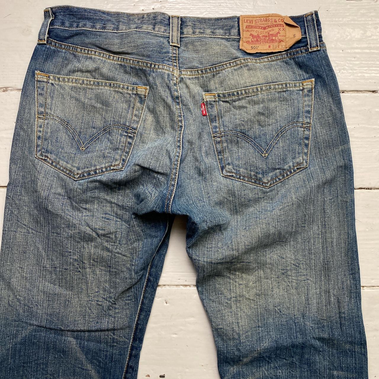 Levis 501 Vintage Blue Stonewash Jeans