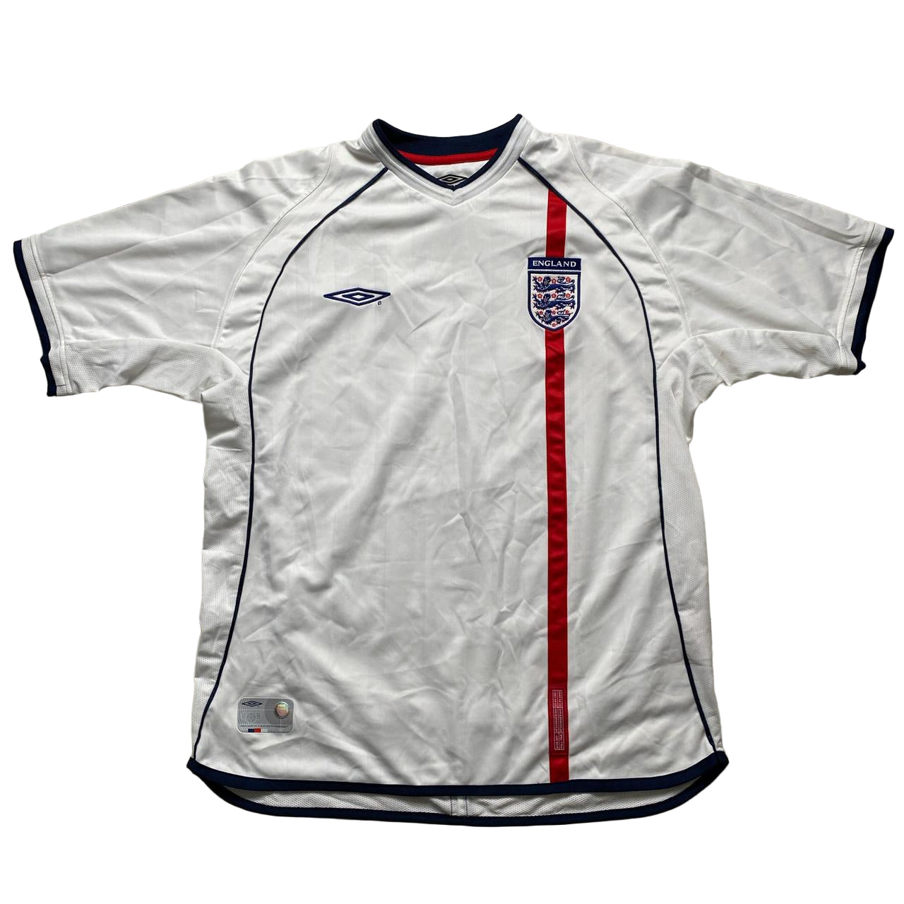 England Vintage Football Jersey White (L)