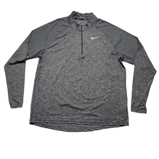 Nike Running Dri Fit Grey Quarter Zip Sports Thermal Top (2XL)