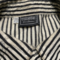 Versus Versace Black and White Striped Shirt (L)