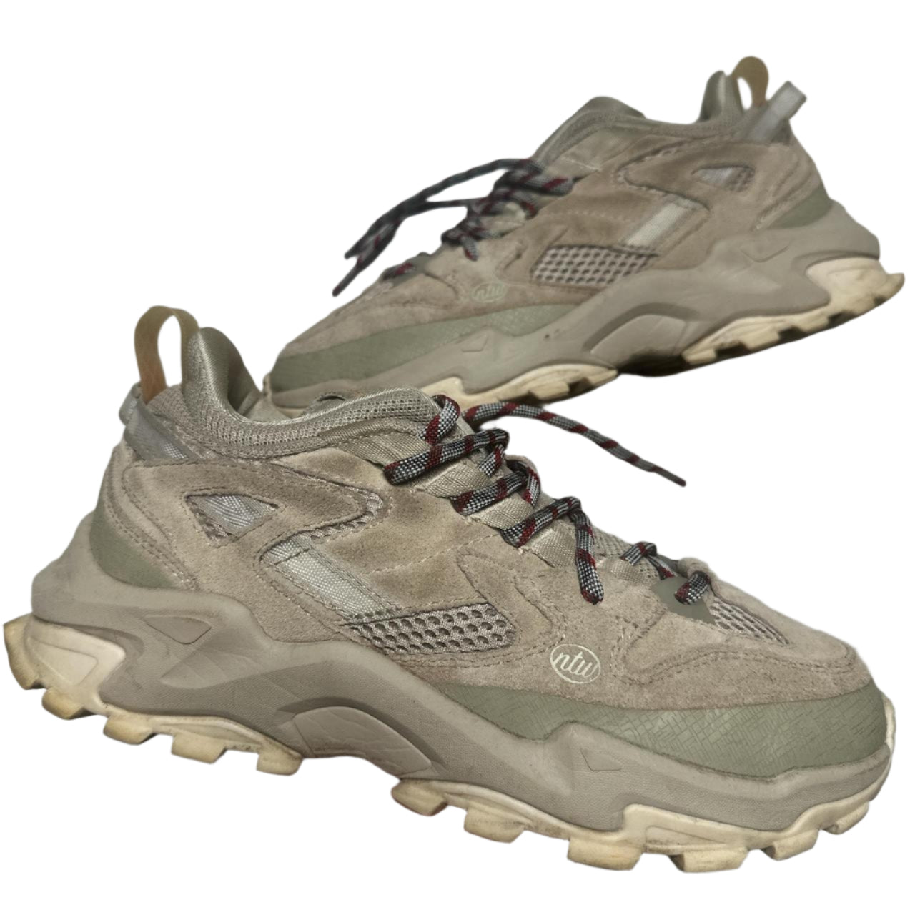 No Two Ways Khaki Sand Sample Trainers (UK 8)