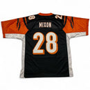 Cincinnati Bengals Joe Mixon Black Orange and White NFL Football Jersey (M)