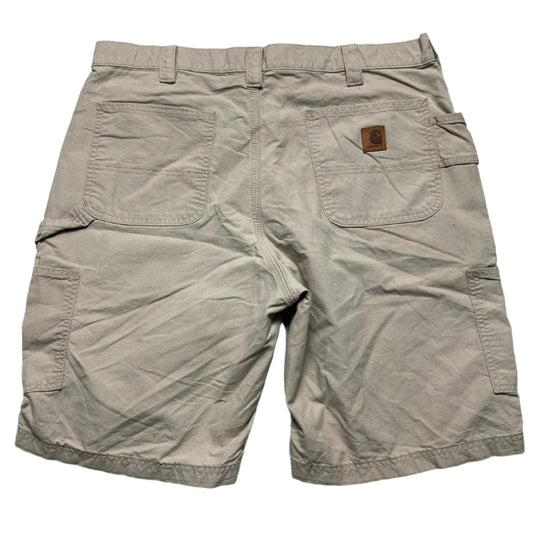 Carhartt Tan Original Fit Baggy Cargo Carpenter Shorts (38W)
