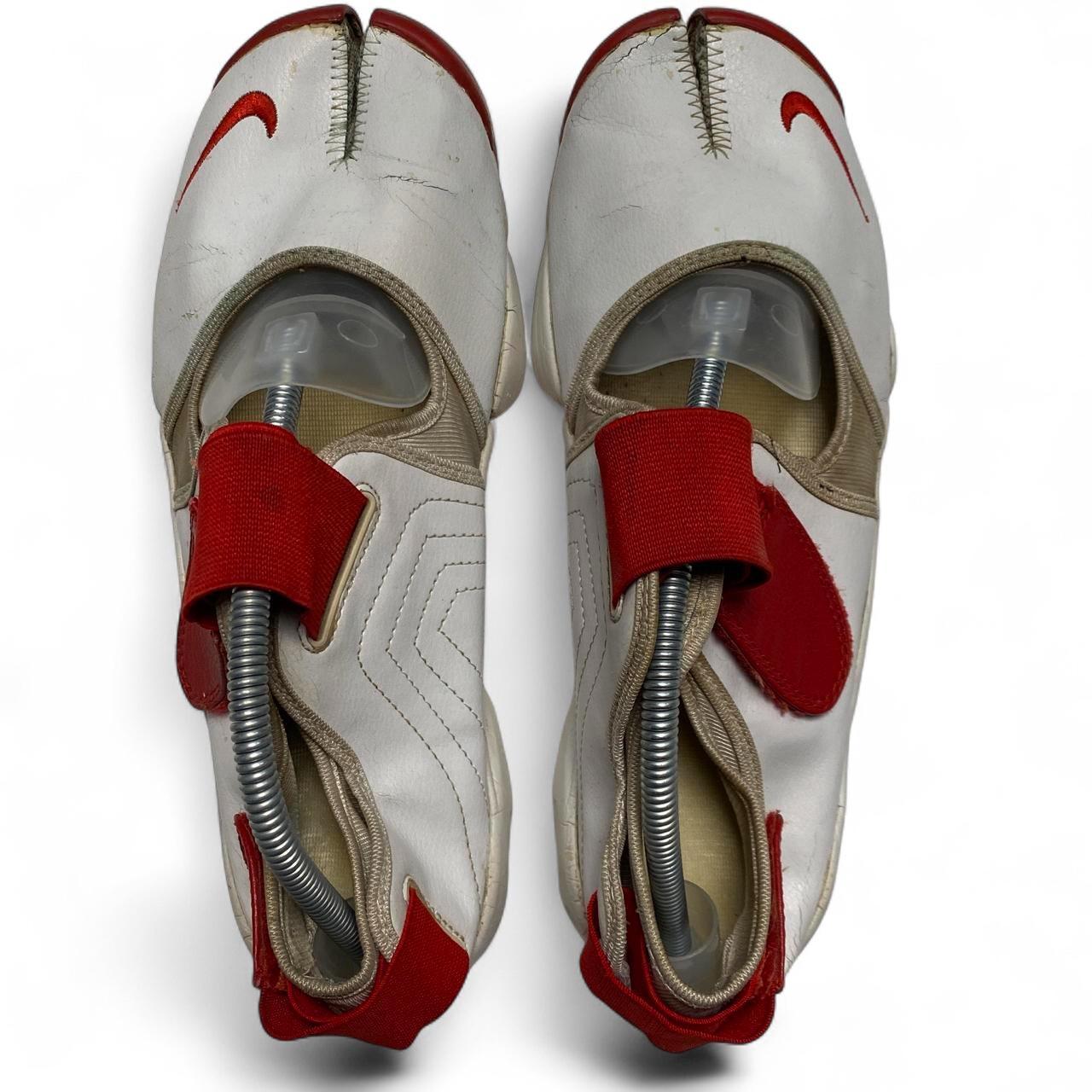 Nike Air Rift White and Red y2k Trainers (UK 10)