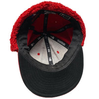New York Yankees Red and White Sherpa Dog Ear Trapper Hat (7 1/8)