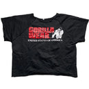 Gorilla Wear USA Black and Red Short Gym Sweatshirt Jumper (L)