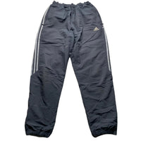 Adidas Grey and Silver Shell Trackpant Baggy Bottoms (L)