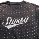 Stussy Black Polkadot Spellout Jumper Black and White (L)