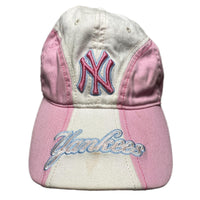 New York Yankees Vintage White and Pink Baseball Cap