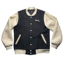Palace London Wool Bomber Jacket Grey and White (XL)