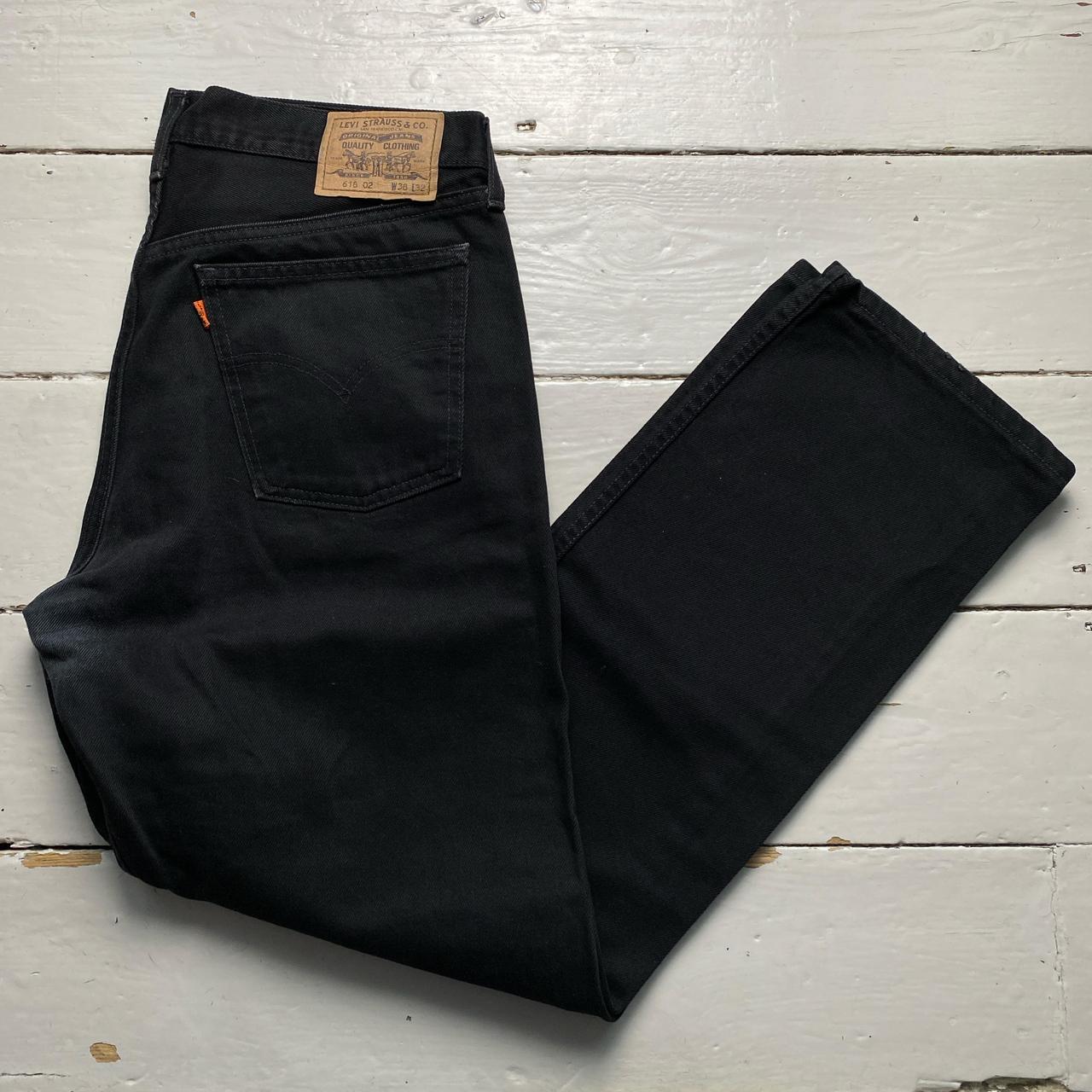 Levis 618 02 Baggy Vintage Orange Tab Black Jeans