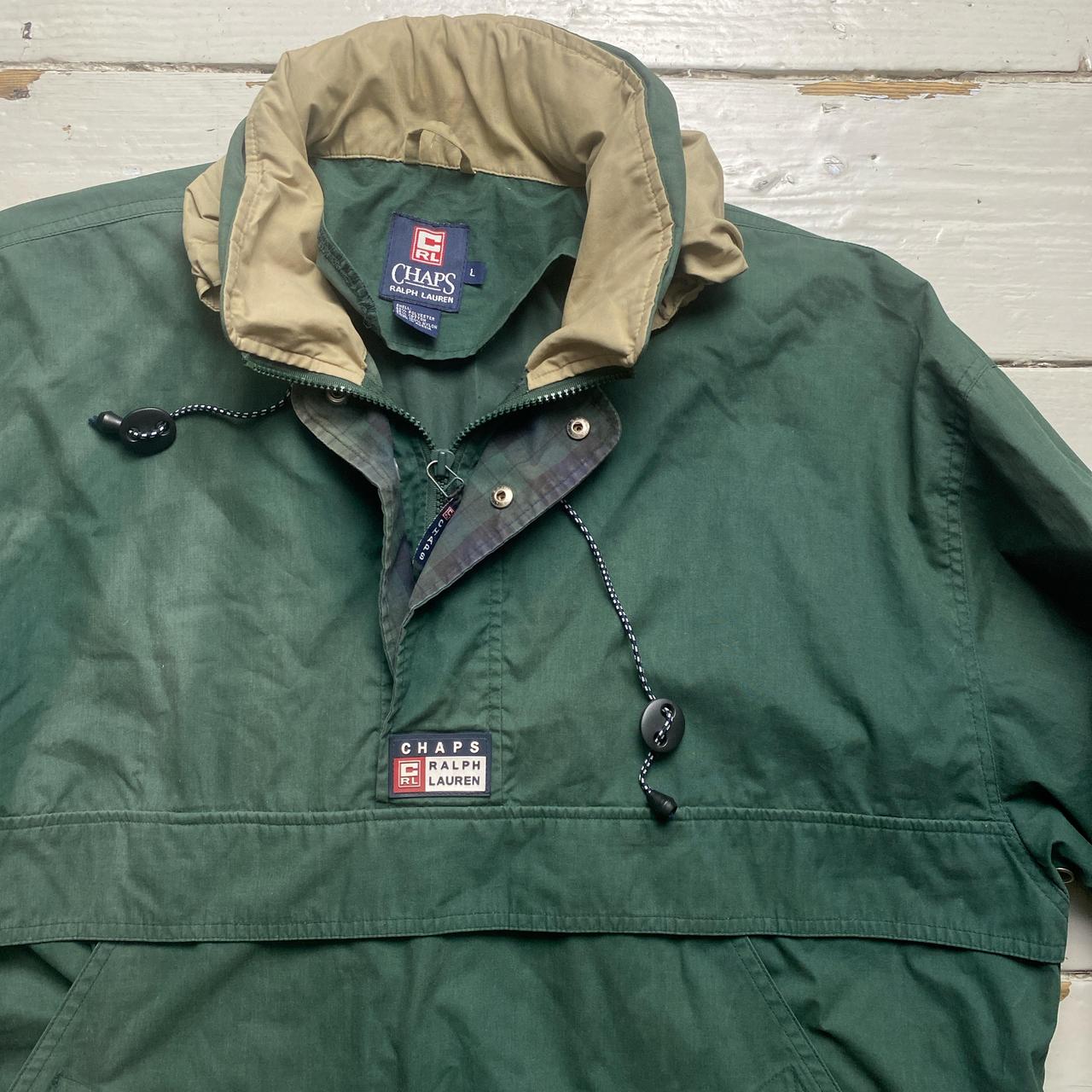 Chaps Ralph Lauren Vintage Green Quarter Zip Skiddoo Jacket