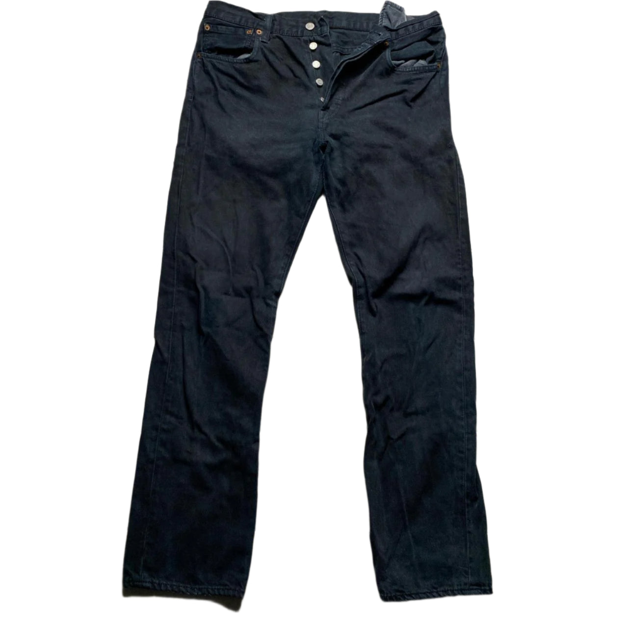 Levis 501 Black Baggy Jeans (32W)