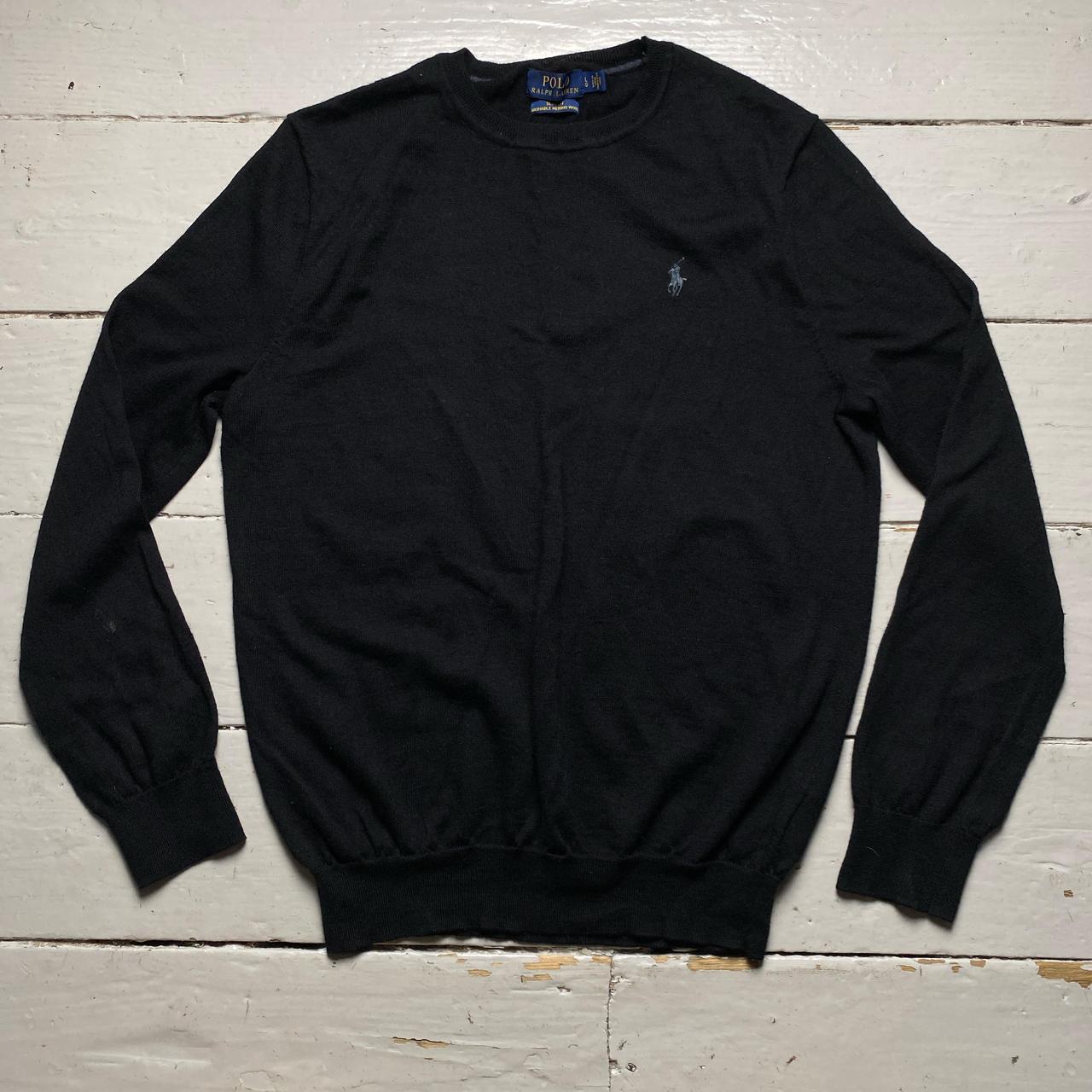 Ralph Lauren Polo Merino Wool Black Jumper