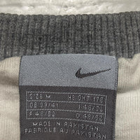 Nike Grey and White Swoosh Jumper (M)