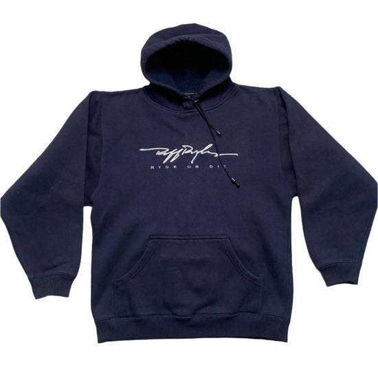 Ruff Ryders Ryde or Die DMX Navy and White Hoodie (M)