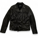 All Saints Black Leather Biker Jacket (L)