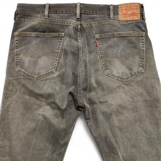 Levis 505 Vintage Distressed Grey Brown Shade Jeans