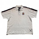 West Ham United Vintage White and Navy Polo Shirt (L)