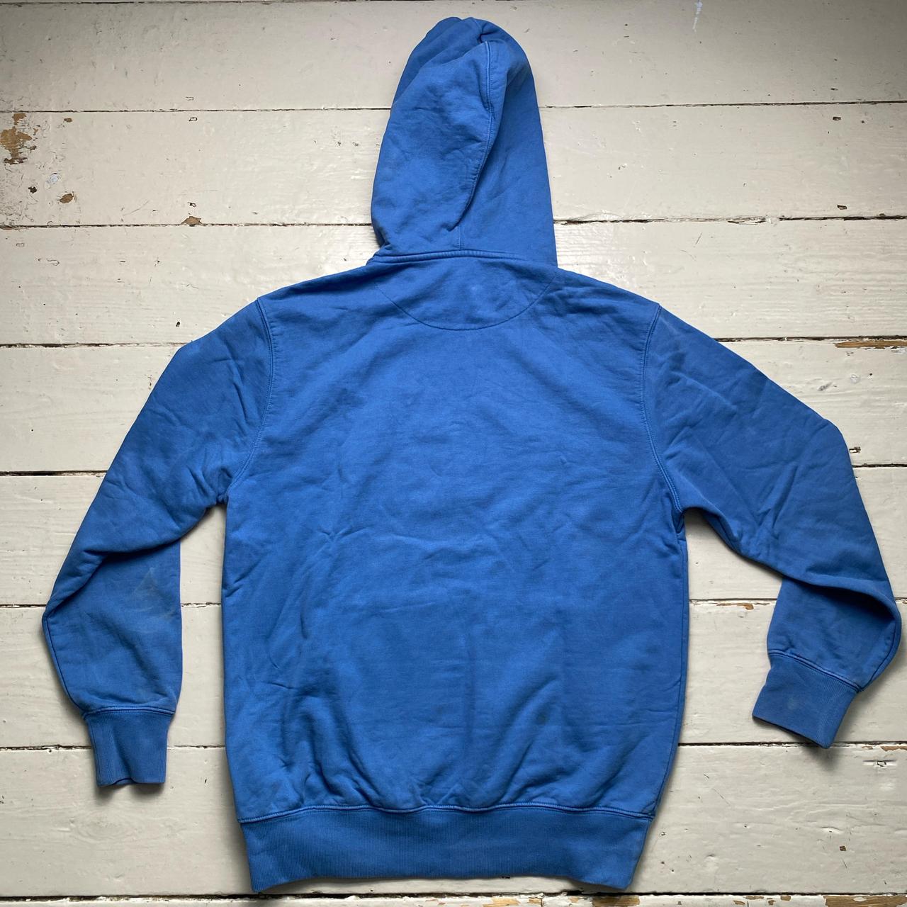 Palace Blue and Light Brown Hoodie