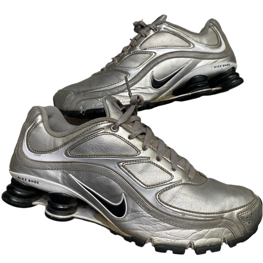 Nike Shox Turbo 9 Metallic Silver and Black 2010 (UK 9.5)