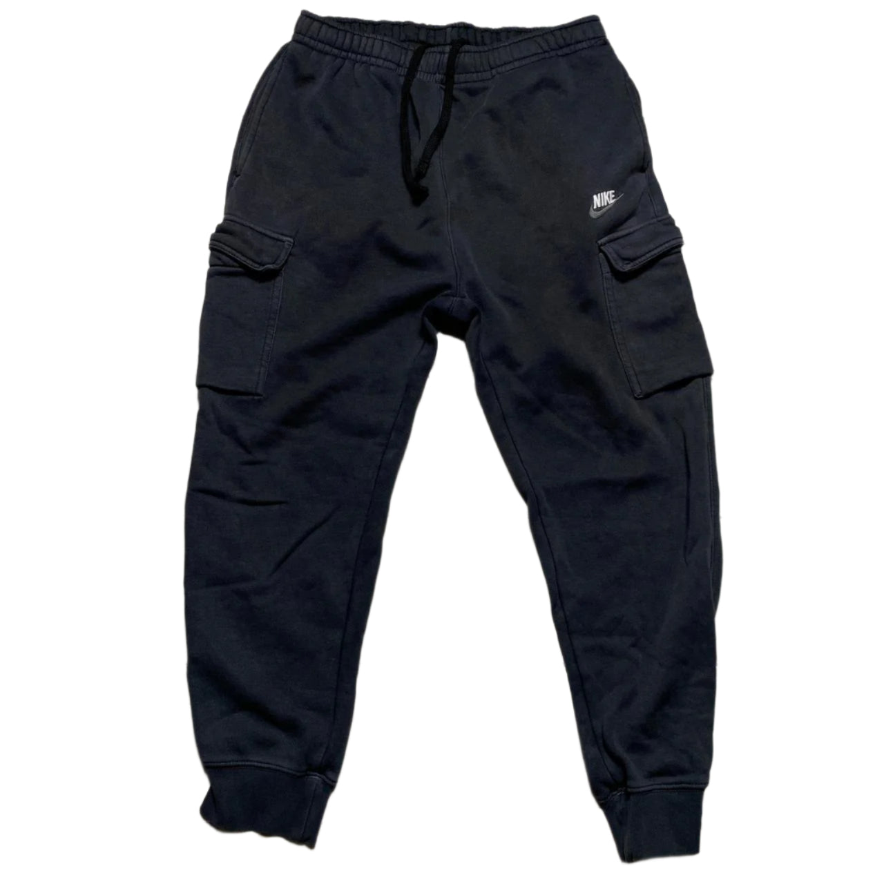 Nike Black and White Cargo Joggers (M)