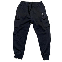 Nike Black and White Cargo Joggers (M)