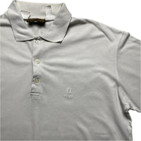 Fendi White Short Sleeve Polo Shirt (M)