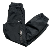 Nike Vintage Spellout Grey and White Shell Baggy Trackpant Bottoms (S)