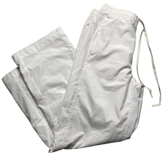 Nike Vintage y2k Baggy Shell Trackpant Bottoms White (L)