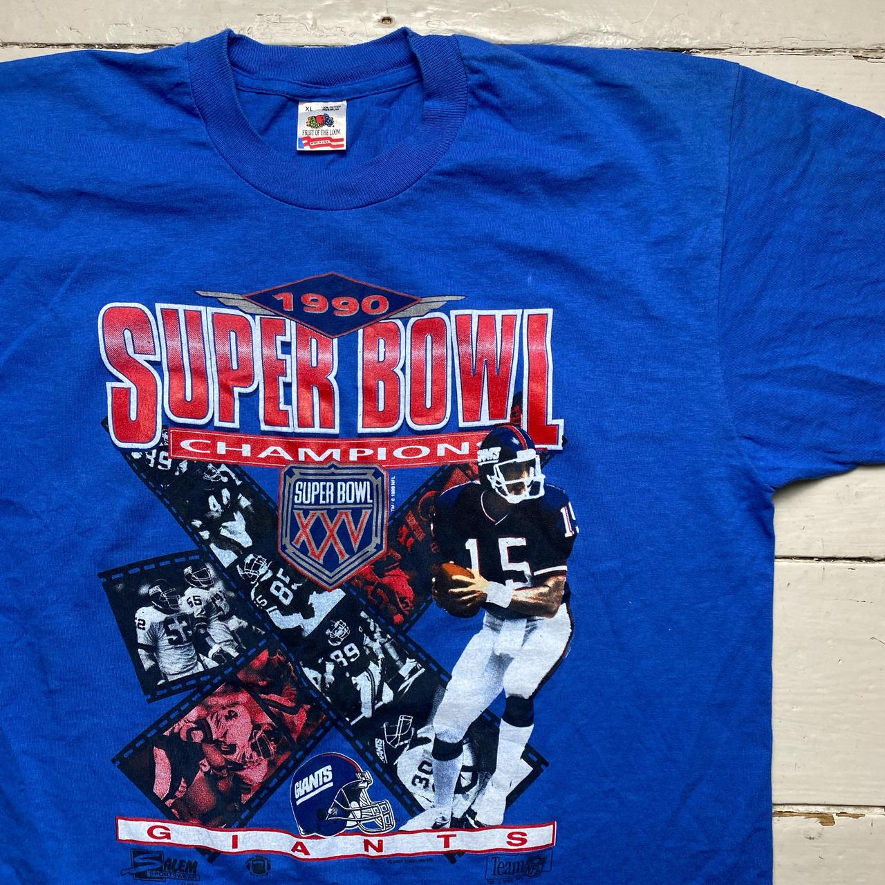 New York Giants Super Bowl Champions 1990 T Shirt